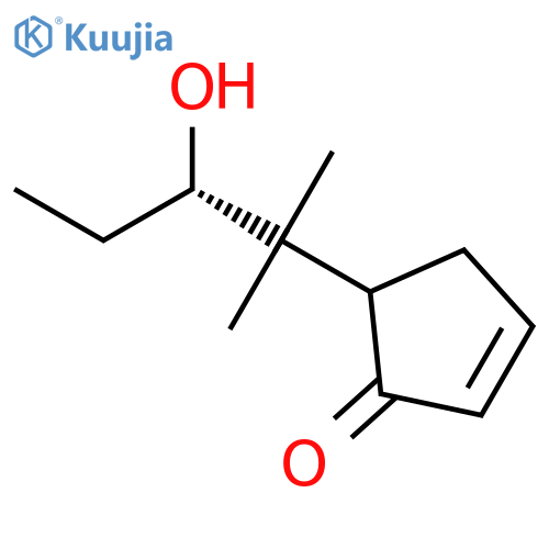 2-Cyclopenten-1-one, 5-[(2S)-2-hydroxy-1,1-dimethylbutyl]- structure