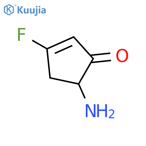 2-CYCLOPENTEN-1-ONE, 5-AMINO-3-FLUORO- structure