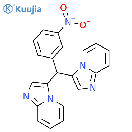 Imidazo[1,2-a]pyridine, 3,3'-[(3-nitrophenyl)methylene]bis- structure