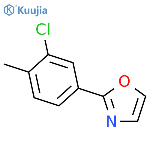 2-(3-chloro-4-methylphenyl)-1,3-oxazole structure