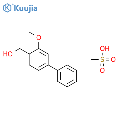 [1,1'-BIPHENYL]-4-METHANOL, 3-METHOXY-, METHANESULFONATE structure