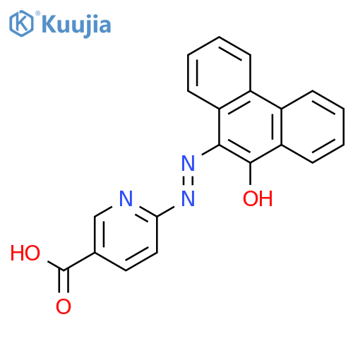 3-Pyridinecarboxylic acid, 6-[(10-hydroxy-9-phenanthrenyl)azo]- structure