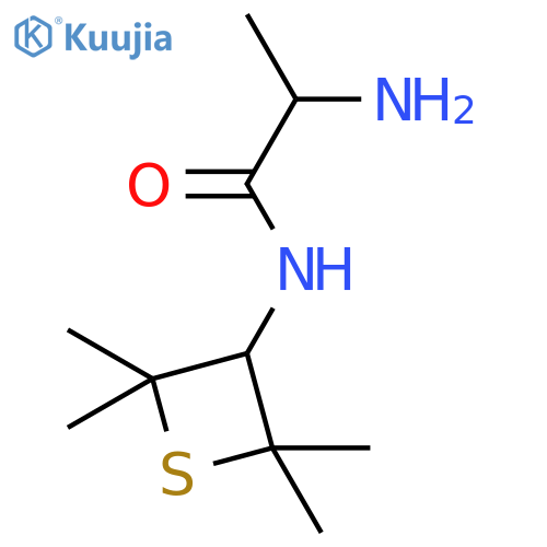(2R)-2-Amino-N-(2,2,4,4-tetramethyl-3-thietanyl)propanamide structure