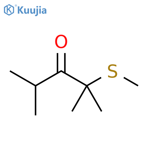 3-Pentanone, 2,4-dimethyl-2-(methylthio)- structure