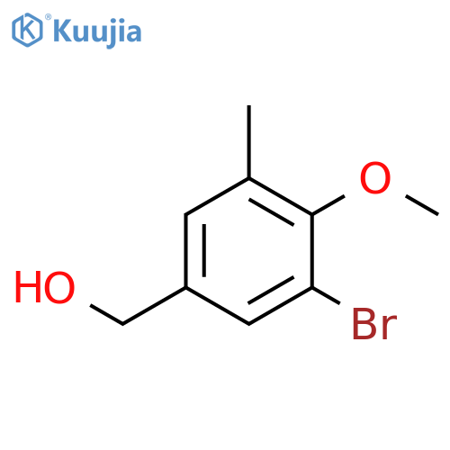 Benzenemethanol, 3-bromo-4-methoxy-5-methyl- structure