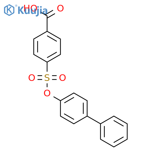 Benzoic acid, 4-[([1,1'-biphenyl]-4-yloxy)sulfonyl]- structure