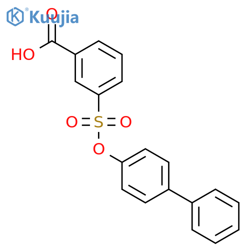 BENZOIC ACID, 3-[([1,1'-BIPHENYL]-4-YLOXY)SULFONYL]- structure