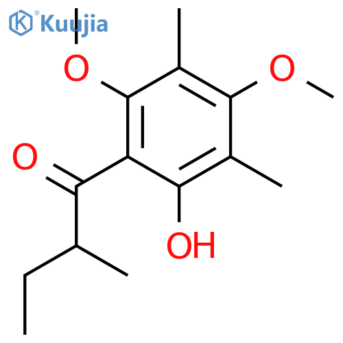 1-Butanone, 1-(2-hydroxy-4,6-dimethoxy-3,5-dimethylphenyl)-2-methyl- structure