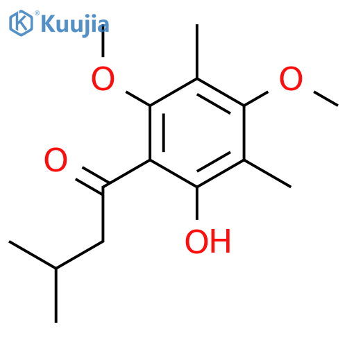 1-Butanone, 1-(2-hydroxy-4,6-dimethoxy-3,5-dimethylphenyl)-3-methyl- structure