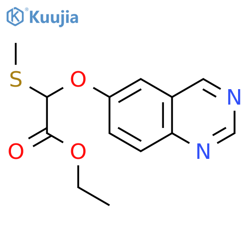 ACETIC ACID, (METHYLTHIO)(6-QUINAZOLINYLOXY)-, ETHYL ESTER structure