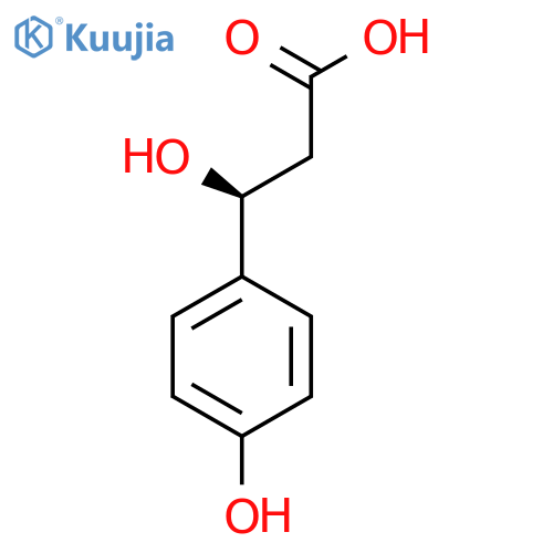 (3S)-3-hydroxy-3-(4-hydroxyphenyl)propanoic acid structure