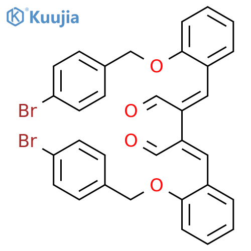 Butanedial, bis[[2-[(4-bromophenyl)methoxy]phenyl]methylene]- structure