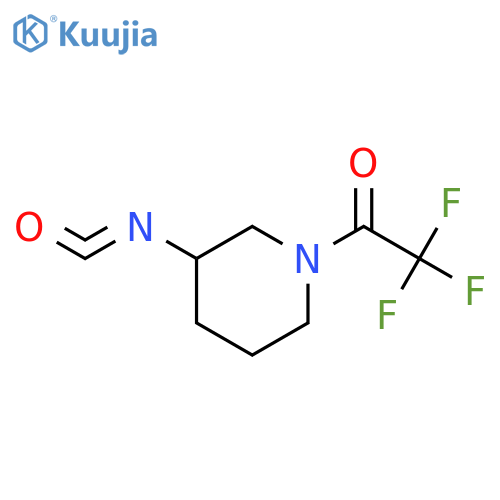3-ISOCYANATO-1-(TRIFLUOROACETYL)PIPERIDINE structure