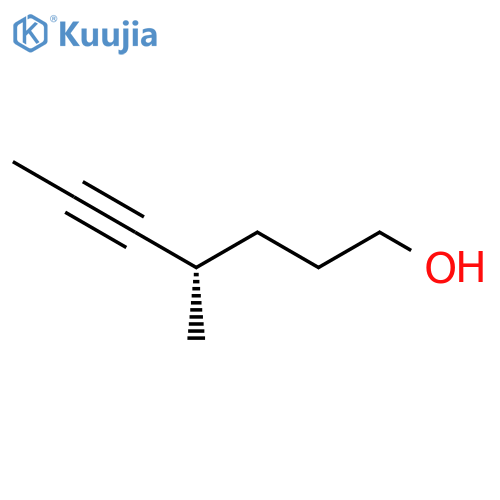 5-Heptyn-1-ol, 4-methyl-, (4S)- structure