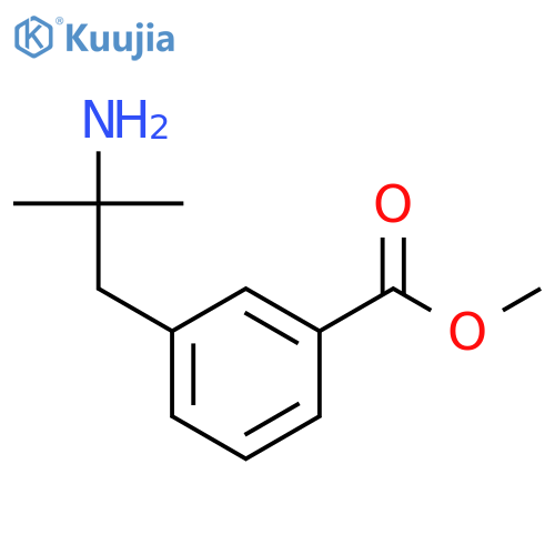 3-(2-Amino-2-methyl-propyl)-benzoic Acid methyl ester structure