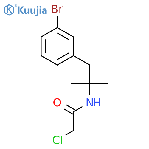 ACETAMIDE, N-[2-(3-BROMOPHENYL)-1,1-DIMETHYLETHYL]-2-CHLORO- structure