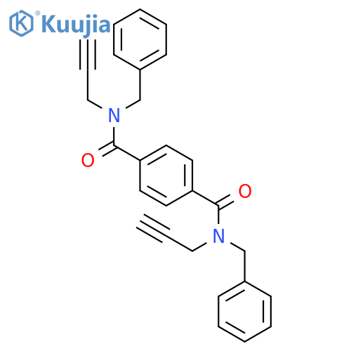 1,4-BENZENEDICARBOXAMIDE, N,N'-BIS(PHENYLMETHYL)-N,N'-DI-2-PROPYNYL- structure