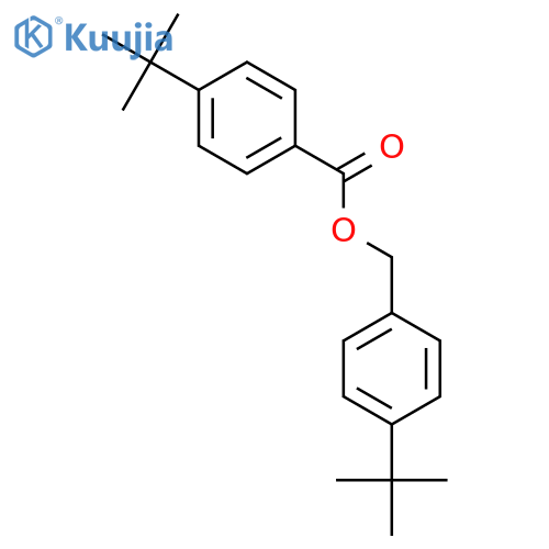 Benzoic acid, 4-(1,1-dimethylethyl)-, [4-(1,1-dimethylethyl)phenyl]methyl ester structure