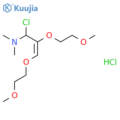 2-Propen-1-amine,1-chloro-2,3-bis(2-methoxyethoxy)-N,N-dimethyl-, hydrochloride (1:1) structure