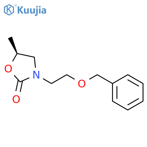 2-OXAZOLIDINONE, 5-METHYL-3-[2-(PHENYLMETHOXY)ETHYL]-, (5S)- structure