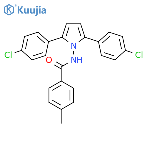 Benzamide, N-[2,5-bis(4-chlorophenyl)-1H-pyrrol-1-yl]-4-methyl- structure