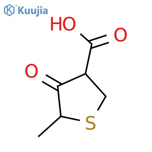 3-Thiophenecarboxylicacid, tetrahydro-5-methyl-4-oxo- (9CI) structure