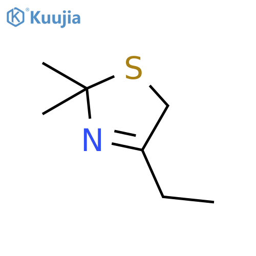 Thiazole,4-ethyl-2,5-dihydro-2,2-dimethyl- structure