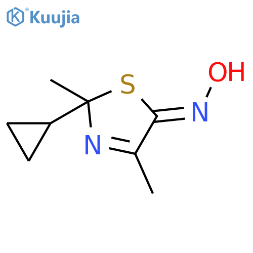 5(2H)-Thiazolone, 2-cyclopropyl-2,4-dimethyl-, oxime structure