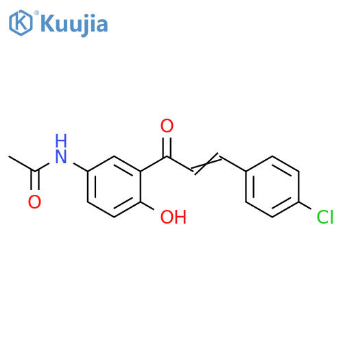 Acetamide,N-[3-[3-(4-chlorophenyl)-1-oxo-2-propenyl]-4-hydroxyphenyl]- structure