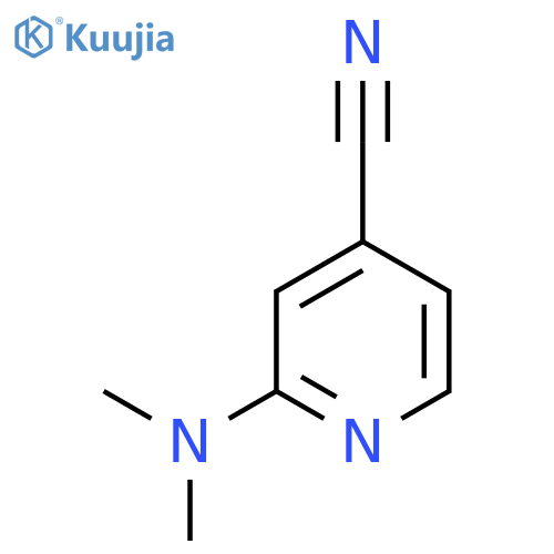 2-(dimethylamino)pyridine-4-carbonitrile structure