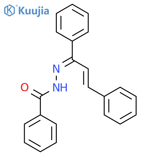 BENZOIC ACID, (1,3-DIPHENYL-2-PROPENYLIDENE)HYDRAZIDE structure