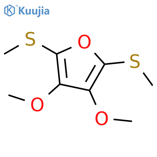 Furan, 3,4-dimethoxy-2,5-bis(methylthio)- structure