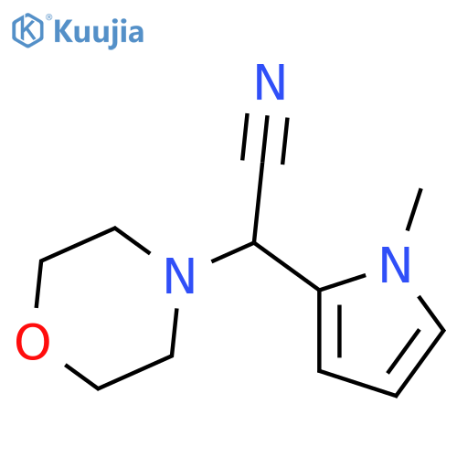 2-(1-methyl-1H-pyrrol-2-yl)-2-(morpholin-4-yl)acetonitrile structure