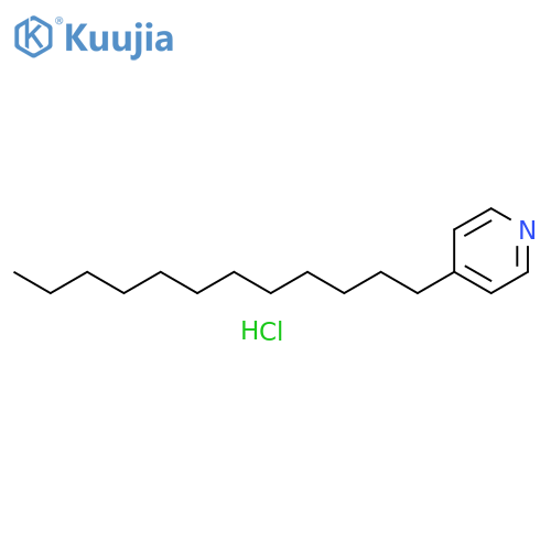 Pyridine, 4-dodecyl-, hydrochloride structure