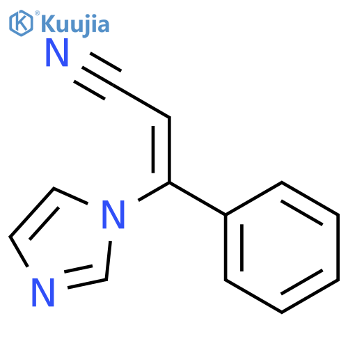 2-Propenenitrile, 3-(1H-imidazol-1-yl)-3-phenyl-, (E)- structure