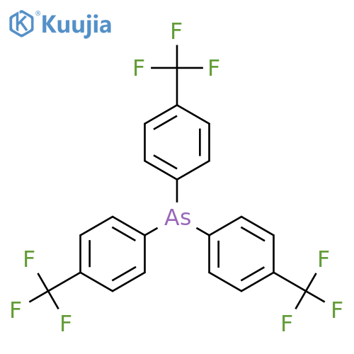 Tris[4-(trifluoromethyl)phenyl]arsane structure
