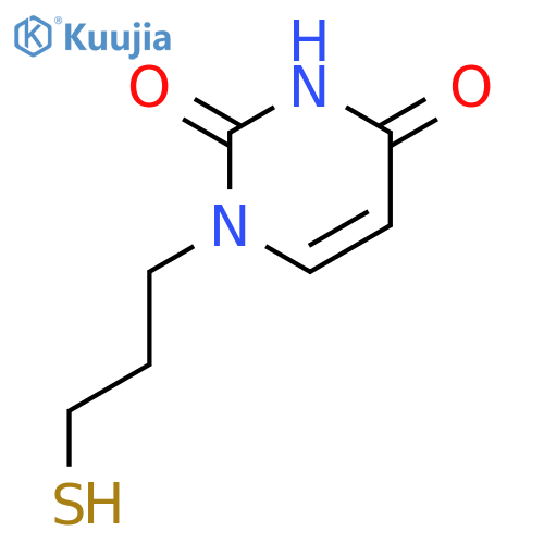 2,4(1H,3H)-Pyrimidinedione, 1-(3-mercaptopropyl)- structure