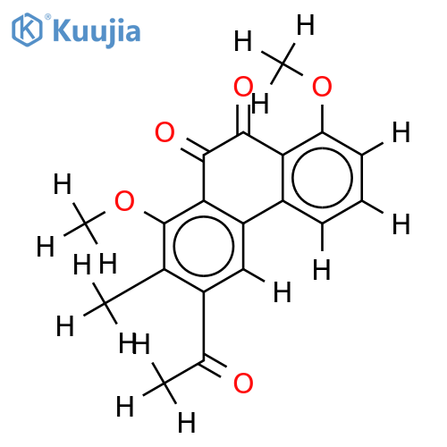 Di-Me ether-3-Acetyl-1,8-dihydroxy-2-methylphenanthraquinone structure