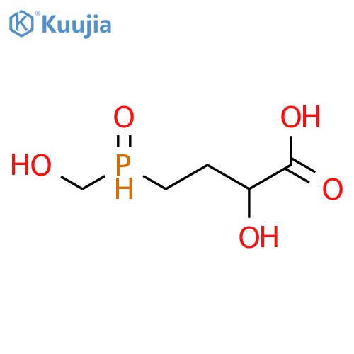 2-Hydroxy-4-(hydroxymethylphosphoryl) Butanoic acid structure