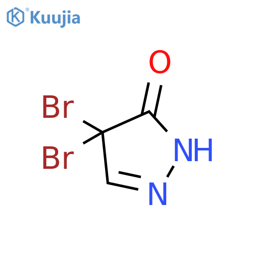 3H-Pyrazol-3-one, 4,4-dibromo-2,4-dihydro- structure