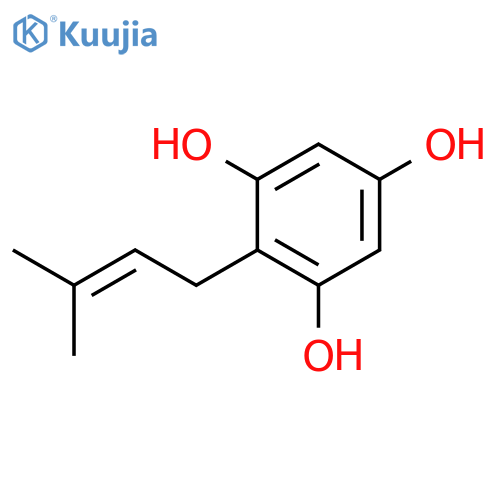 1,3,5-BENZENETRIOL, 2-(3-METHYL-2-BUTENYL)- structure