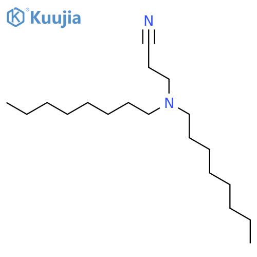 3-(Dioctylamino)propanenitrile structure