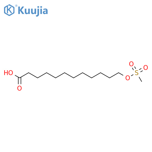 Dodecanoic acid, 12-[(methylsulfonyl)oxy]- structure