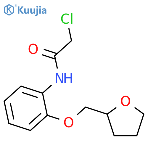 Acetamide, 2-chloro-N-[2-[(tetrahydro-2-furanyl)methoxy]phenyl]- structure