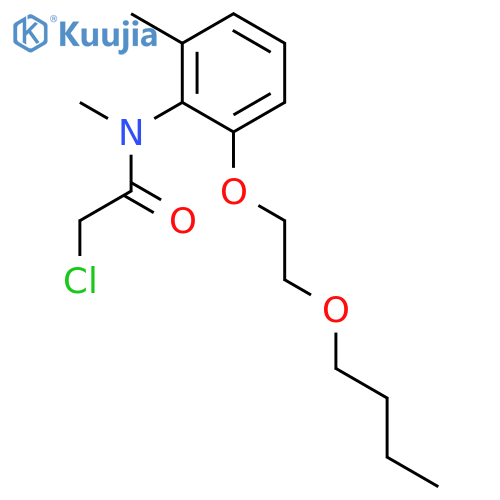 Acetamide, N-[2-(2-butoxyethoxy)-6-methylphenyl]-2-chloro-N-methyl- structure