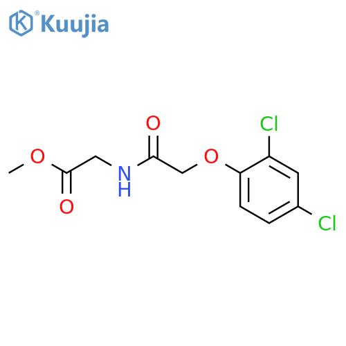 methyl N-[(2,4-dichlorophenoxy)acetyl]glycinate structure