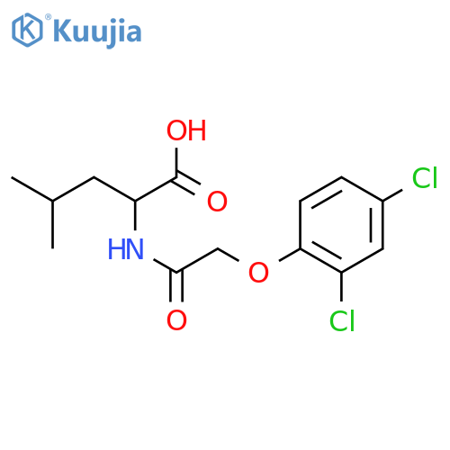Leucine,N-[(2,4-dichlorophenoxy)acetyl]- (9CI) structure