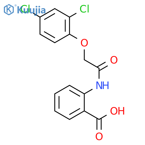 Benzoic acid, 2-[[(2,4-dichlorophenoxy)acetyl]amino]- structure