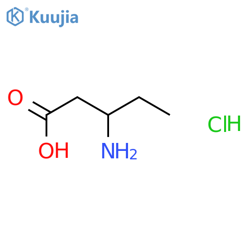 3-aminopentanoic acid hydrochloride structure