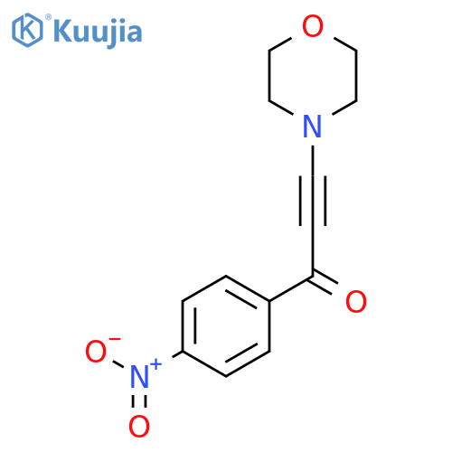 2-PROPYN-1-ONE, 3-(4-MORPHOLINYL)-1-(4-NITROPHENYL)- structure